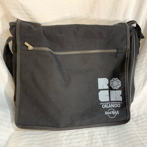 Hard Rock rare global conference messenger bag - Picture 2 of 6